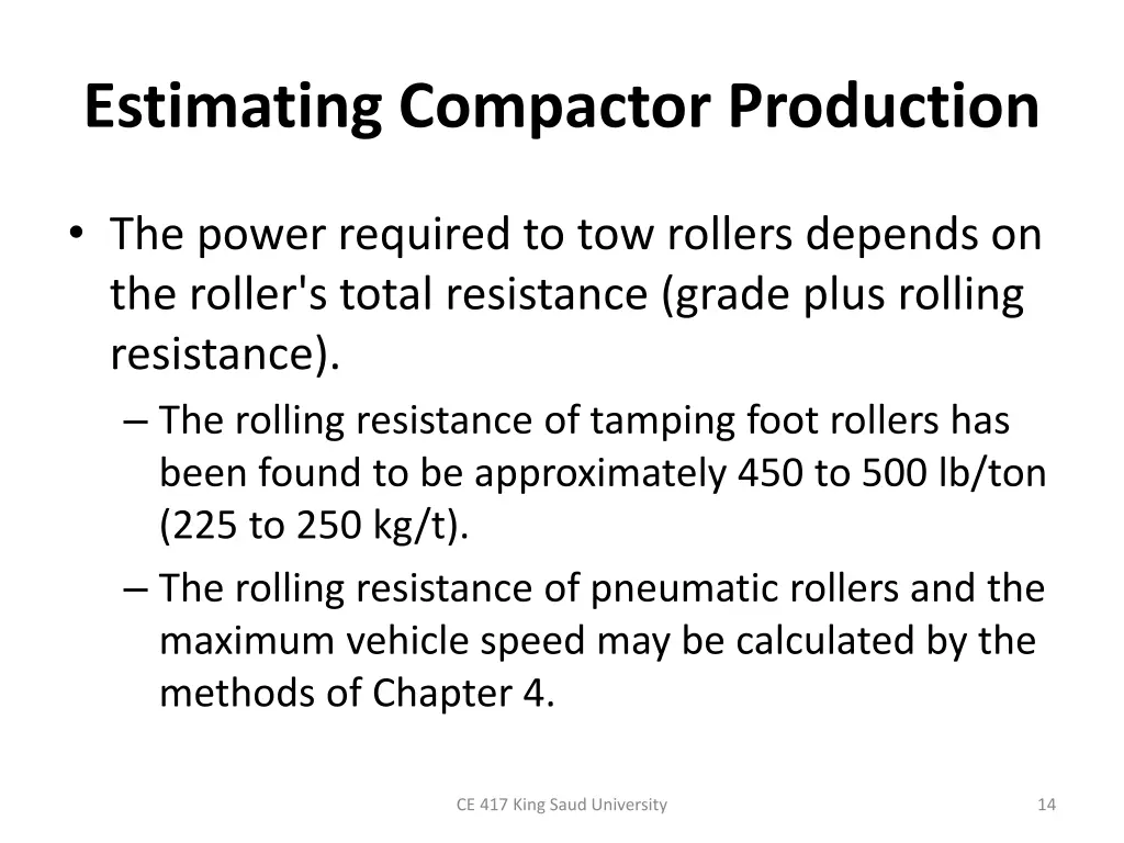 estimating compactor production 2