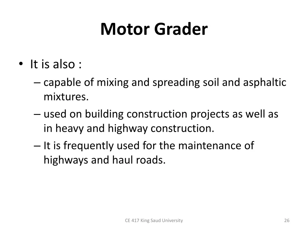 motor grader 1