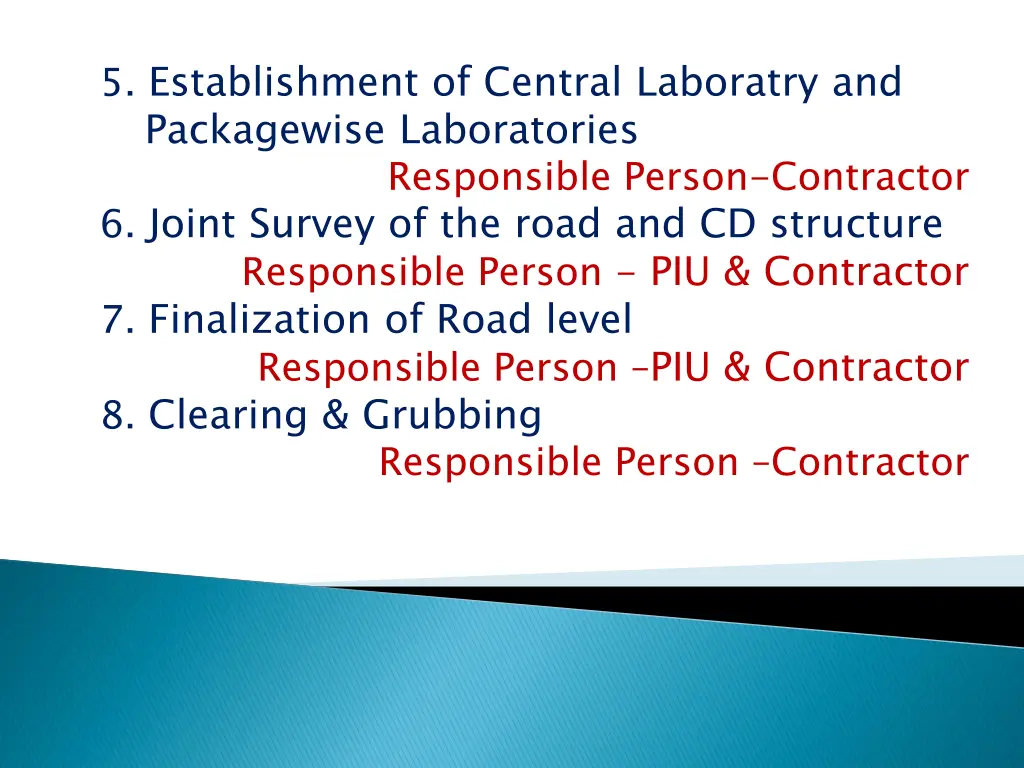 5 establishment of central laboratry