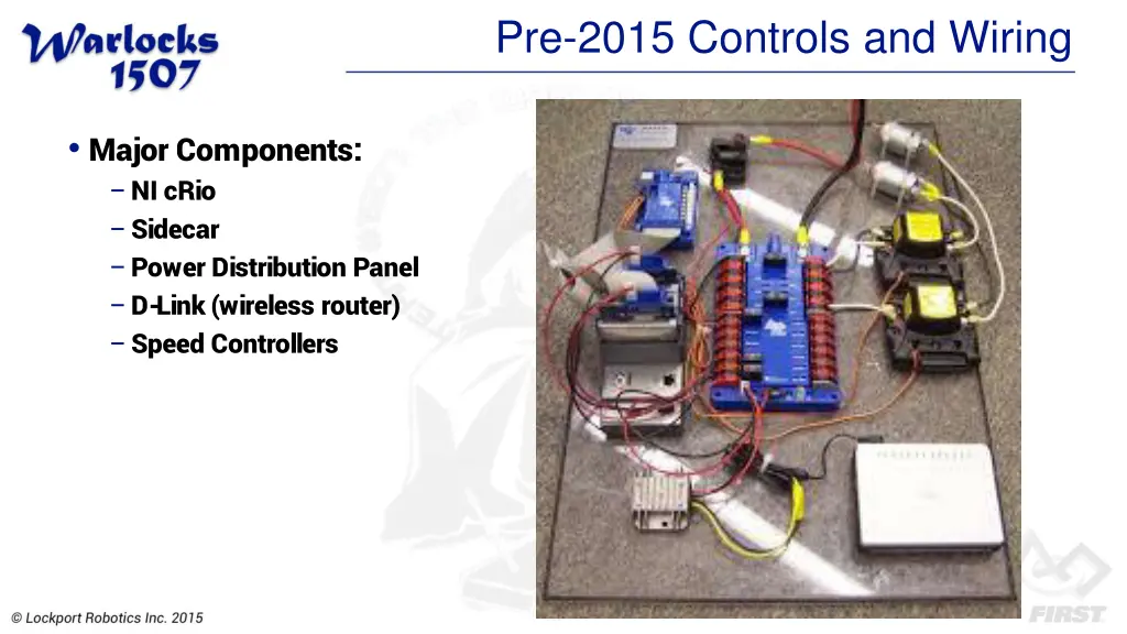 pre 2015 controls and wiring