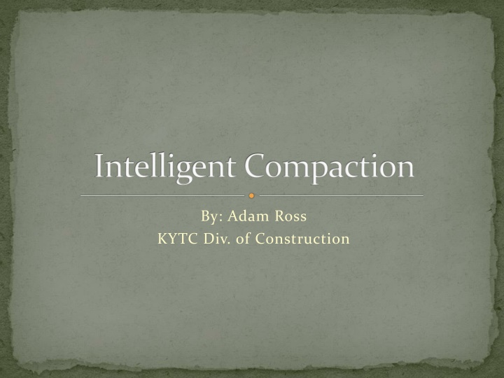 intelligent compaction