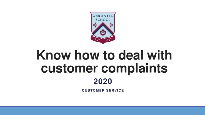 know how to deal with customer complaints 2020