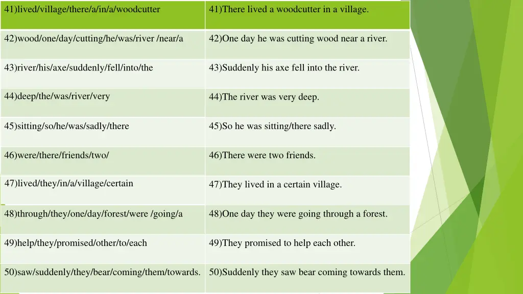 41 lived village there a in a woodcutter