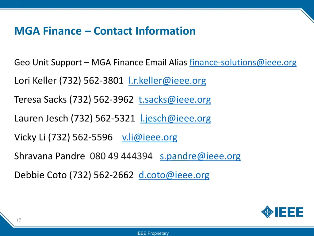 mga finance contact information