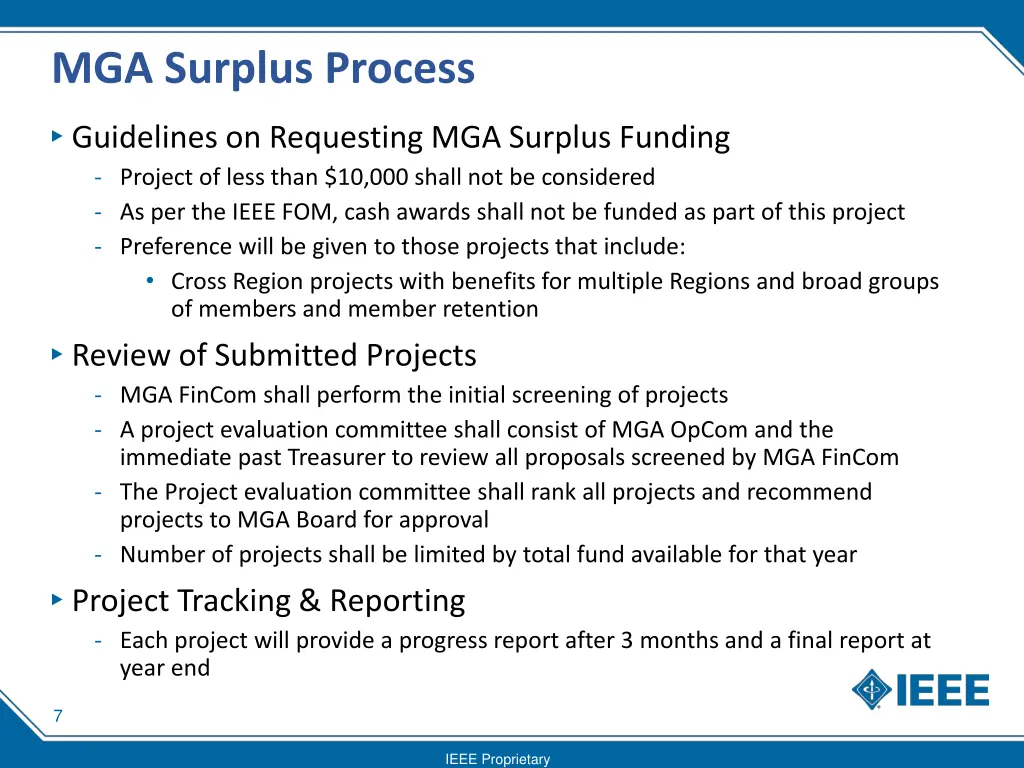 mga surplus process