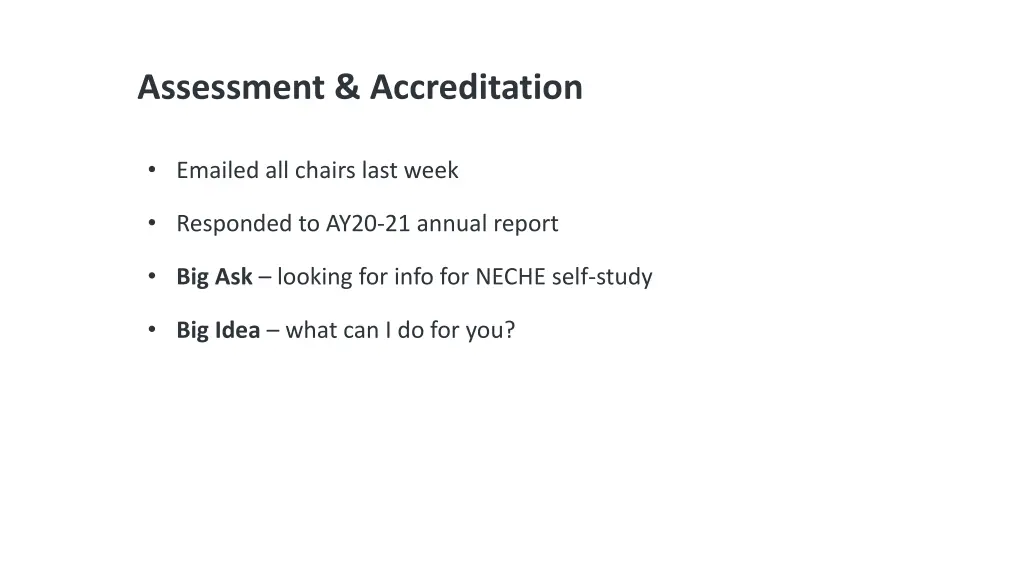 assessment accreditation