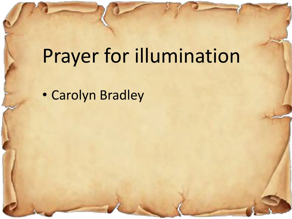 prayer for illumination