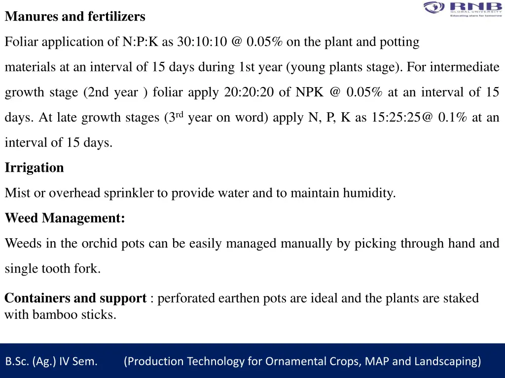 manures and fertilizers