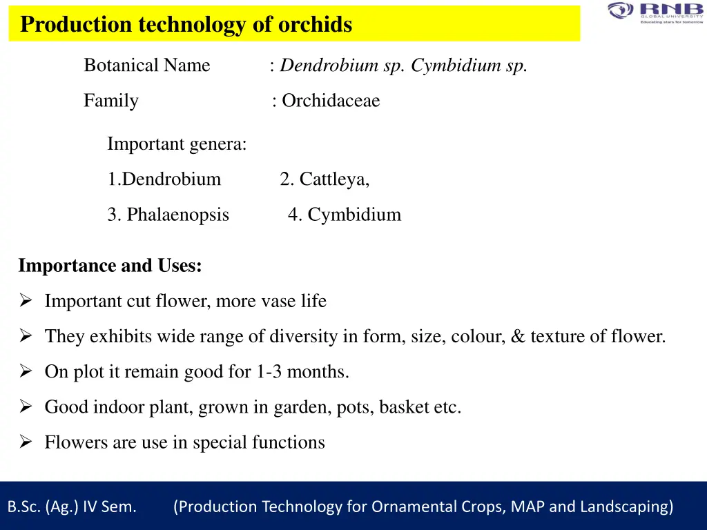 production technology of orchids 1