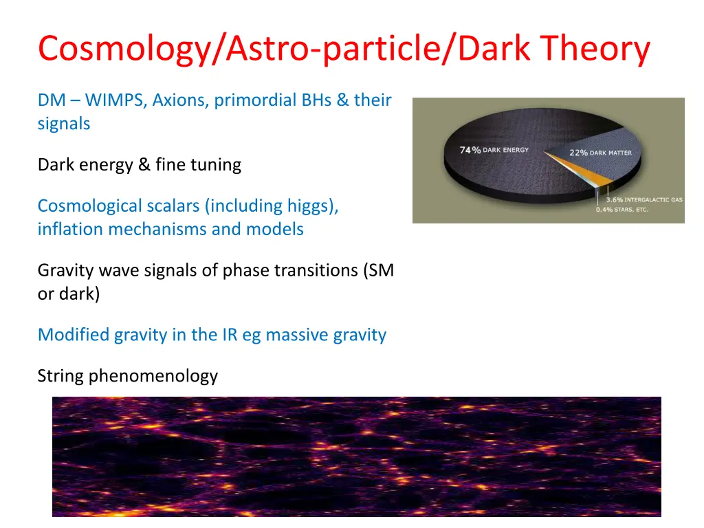 cosmology astro particle dark theory