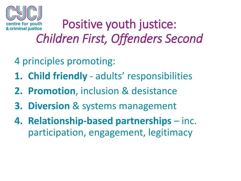 positive positive youth justice youth justice