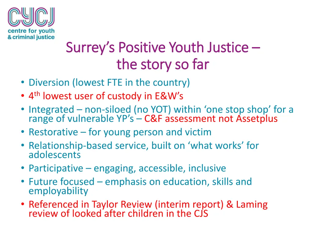 surrey s positive youth justice surrey s positive