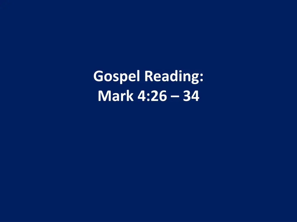 gospel reading mark 4 26 34