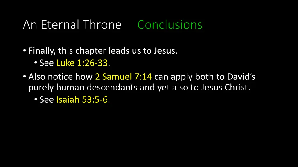 an eternal throne conclusions 5