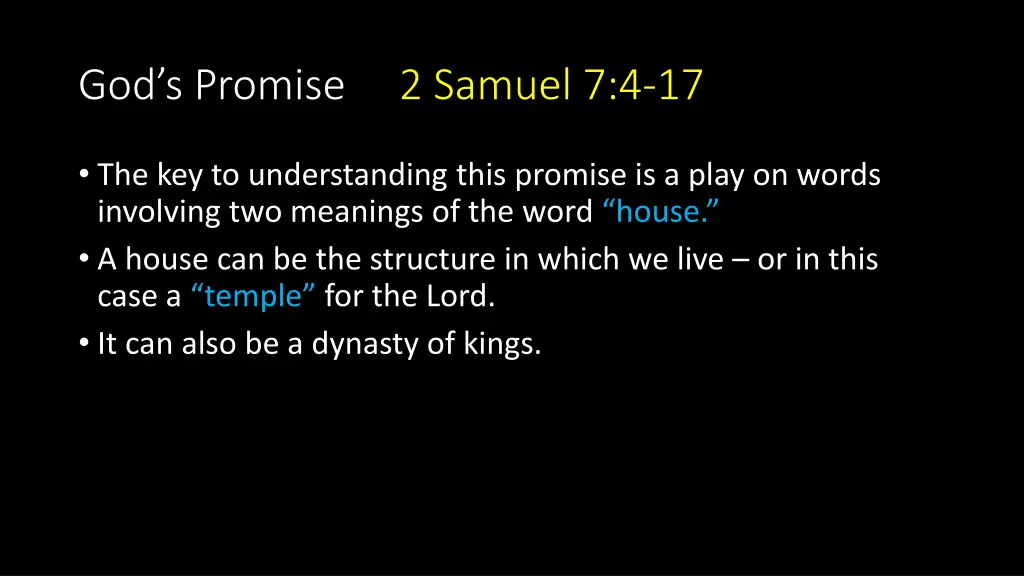 god s promise 2 samuel 7 4 17 1