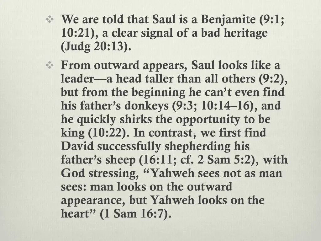 we are told that saul is a benjamite