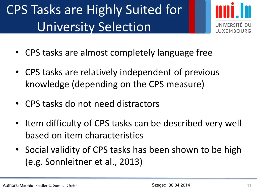 cps tasks are highly suited for university