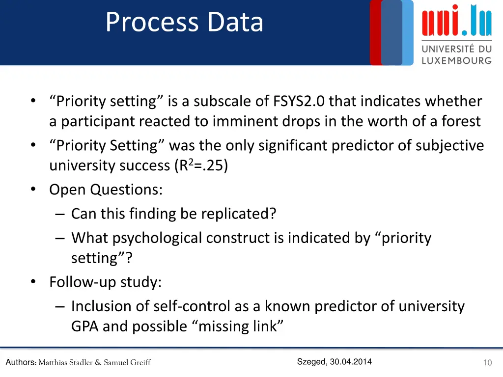 process data