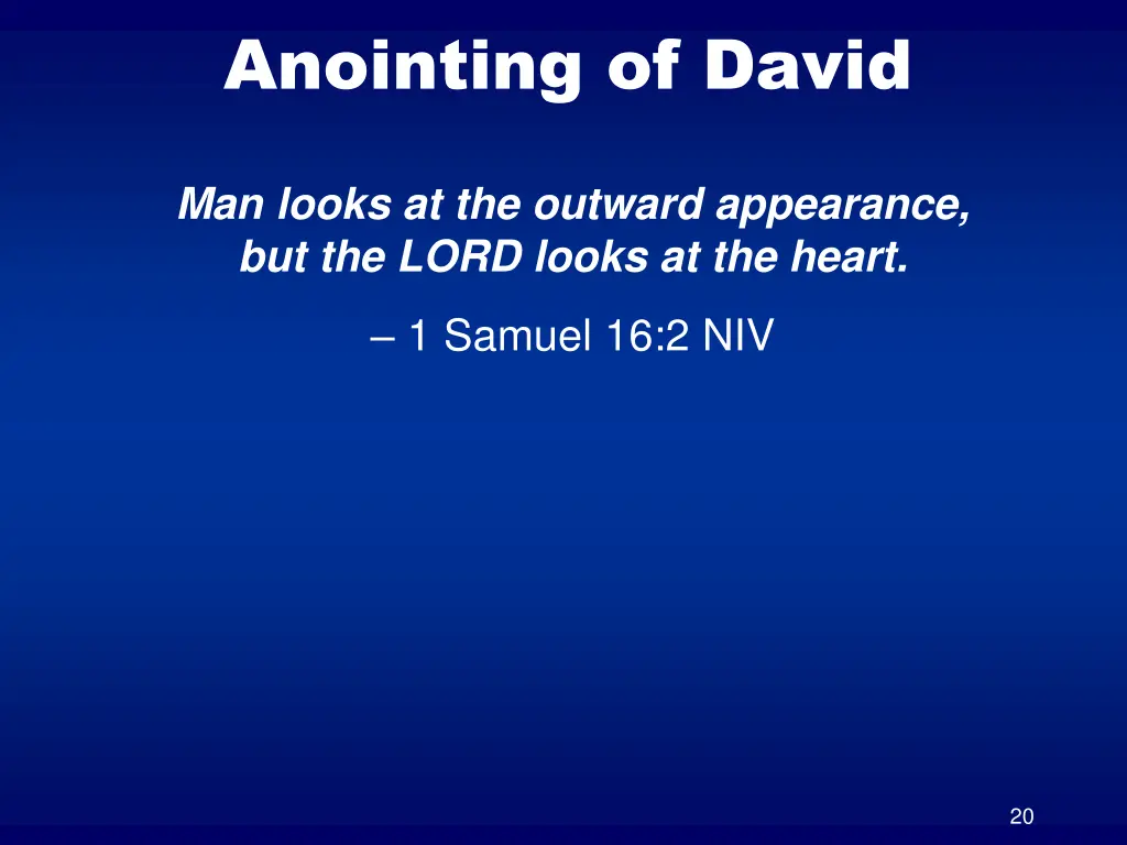 anointing of david