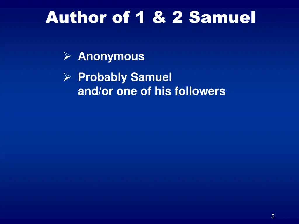 author of 1 2 samuel