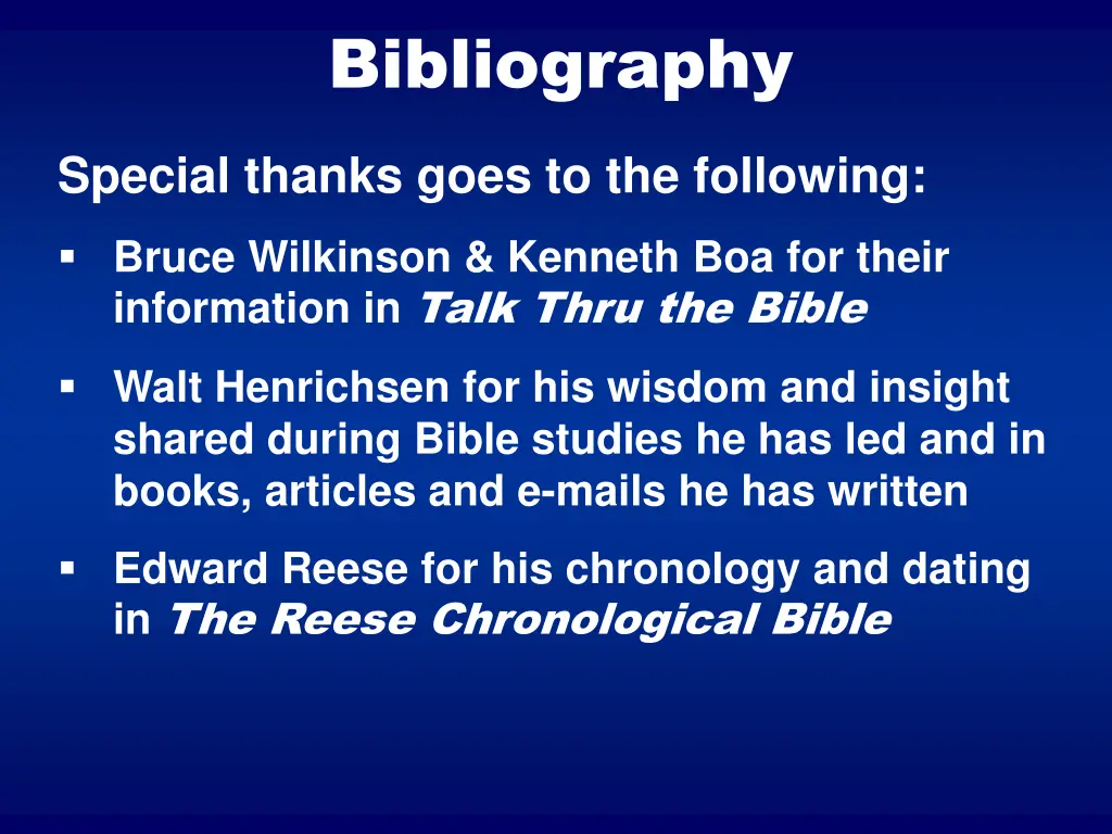 bibliography