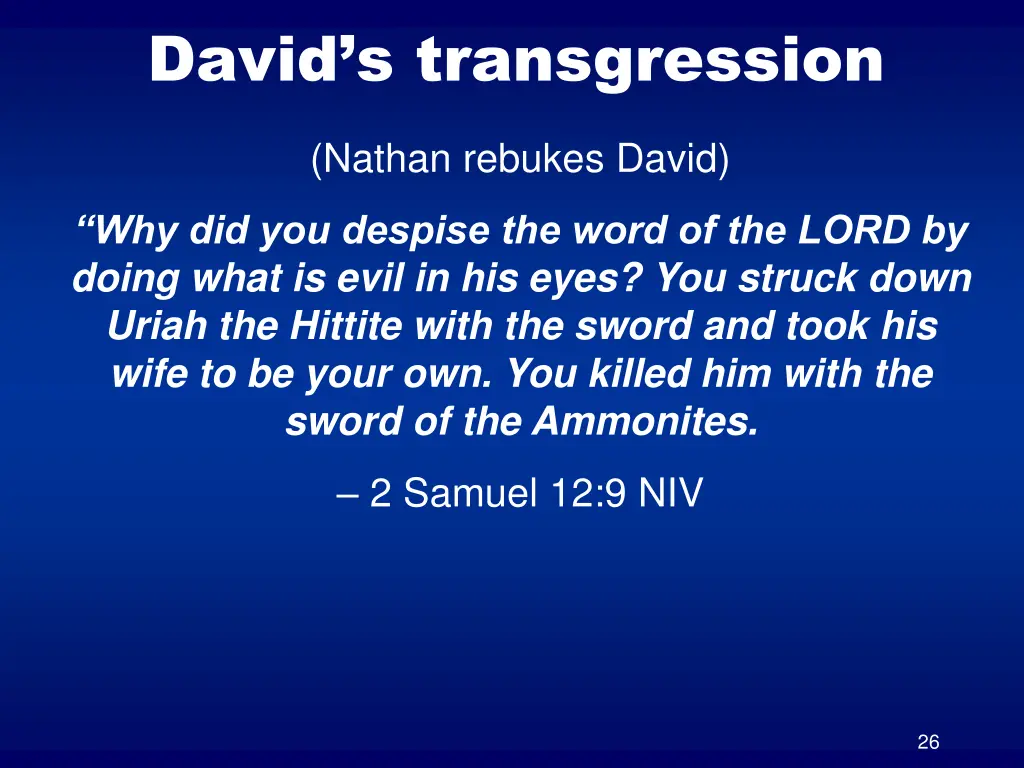 david s transgression