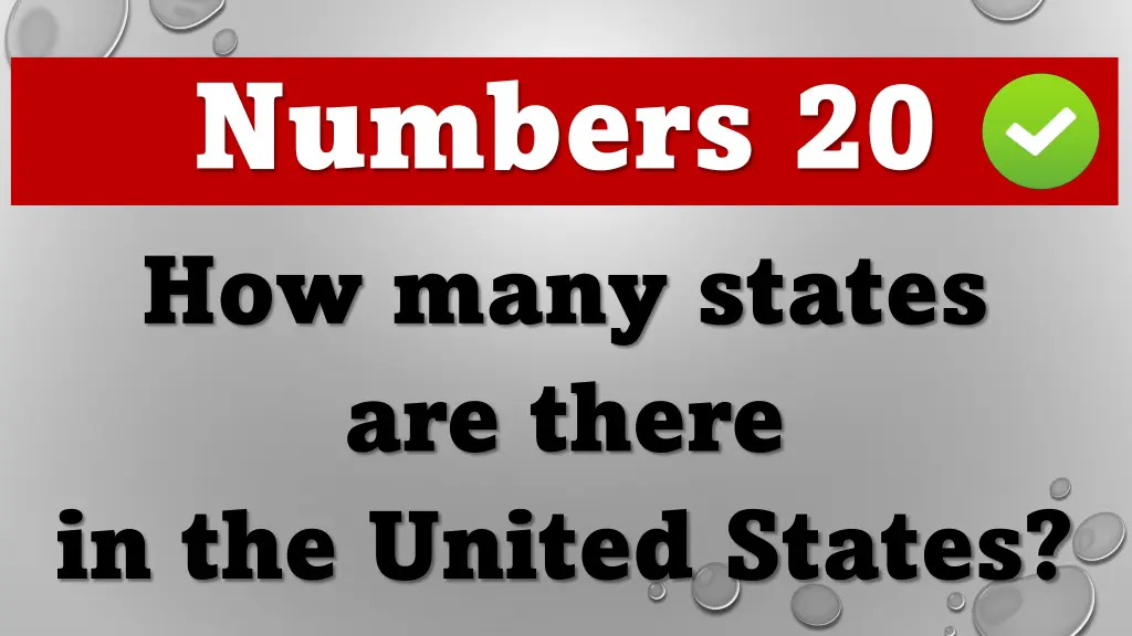 numbers 20 how many states are there