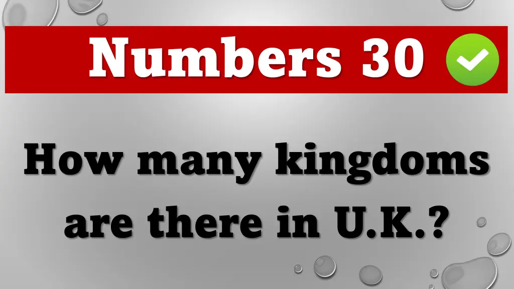 numbers 30