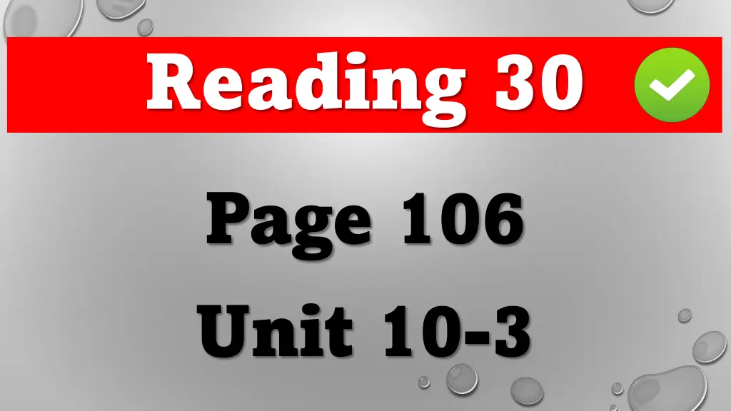 reading 30