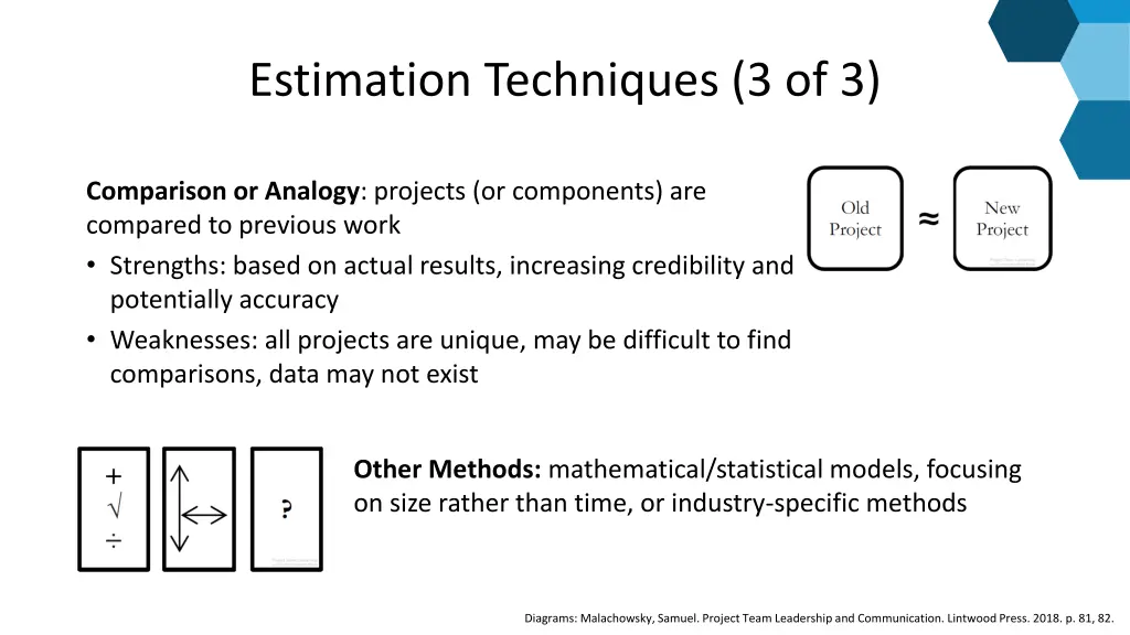 estimation techniques 3 of 3