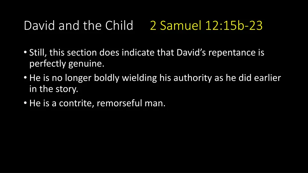 david and the child 2 samuel 12 15b 23 2