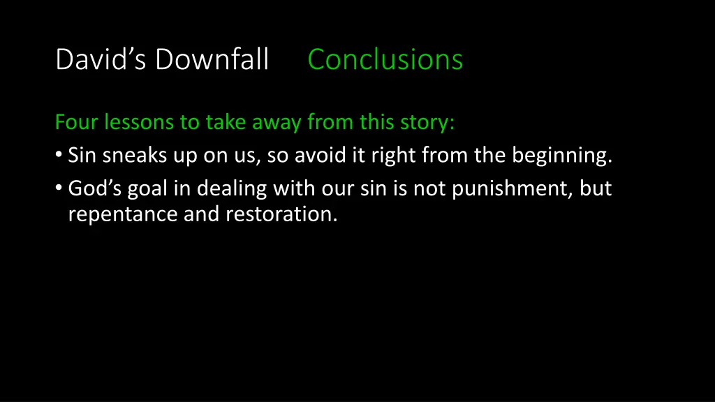 david s downfall conclusions 3