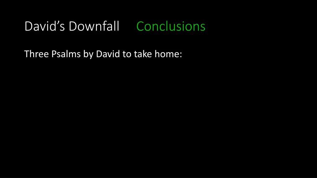 david s downfall conclusions 6