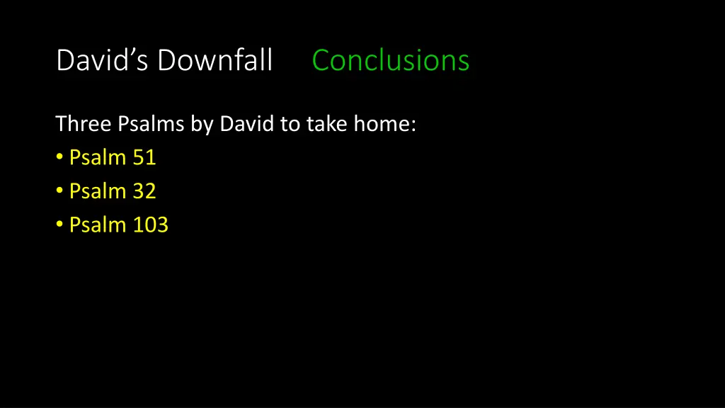 david s downfall conclusions 7