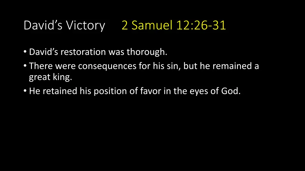 david s victory 2 samuel 12 26 31 1