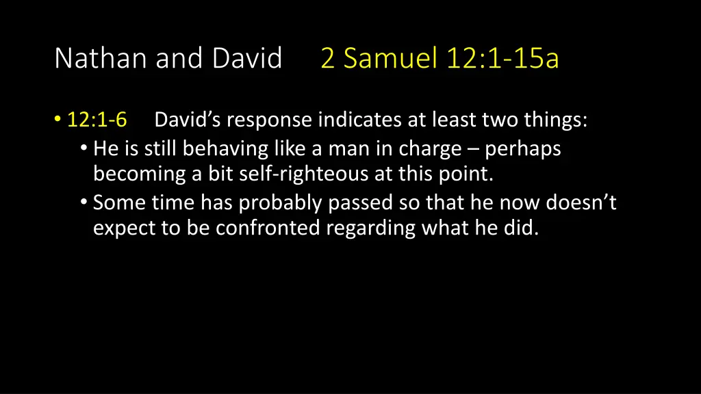 nathan and david 2 samuel 12 1 15a 1