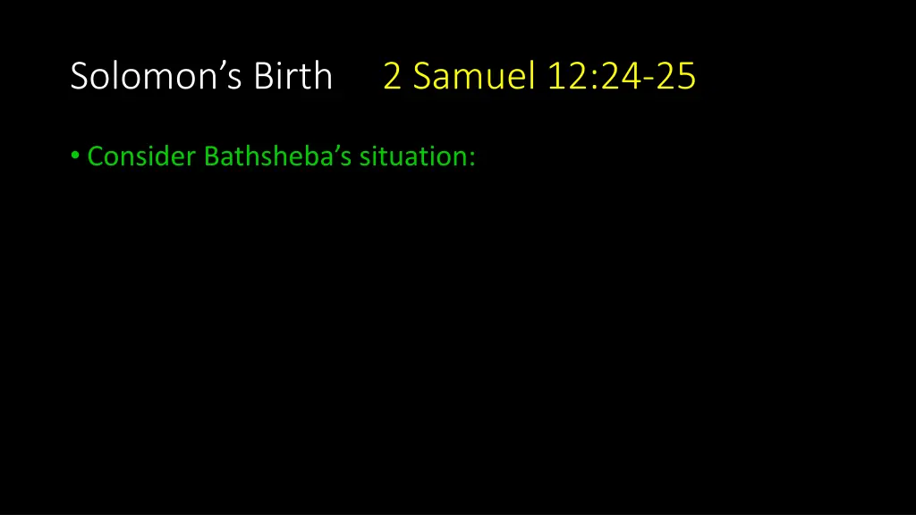 solomon s birth 2 samuel 12 24 25 2