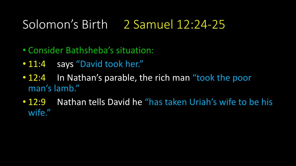 solomon s birth 2 samuel 12 24 25 4