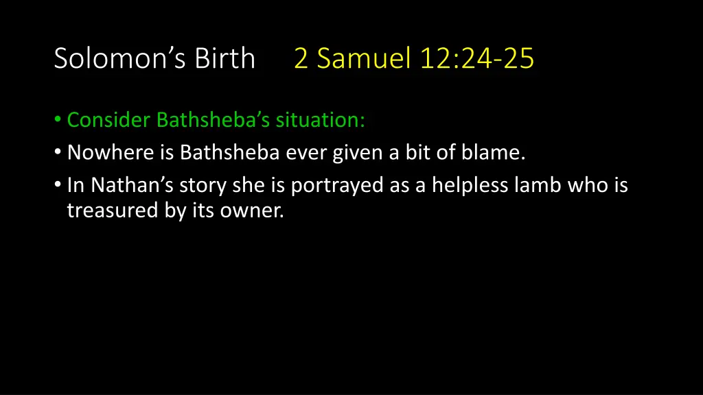 solomon s birth 2 samuel 12 24 25 5