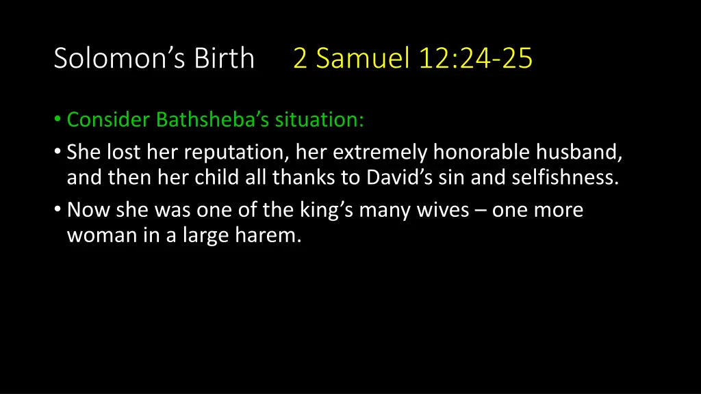 solomon s birth 2 samuel 12 24 25 6