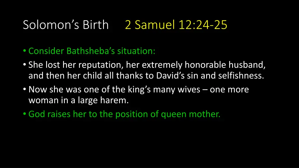 solomon s birth 2 samuel 12 24 25 7