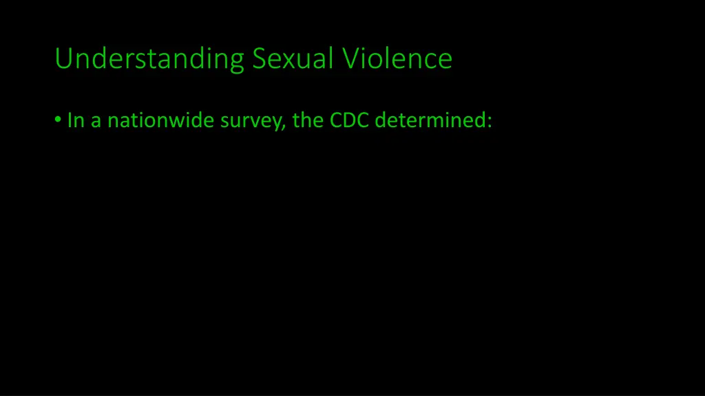 understanding sexual violence 1