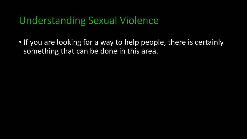 understanding sexual violence 3