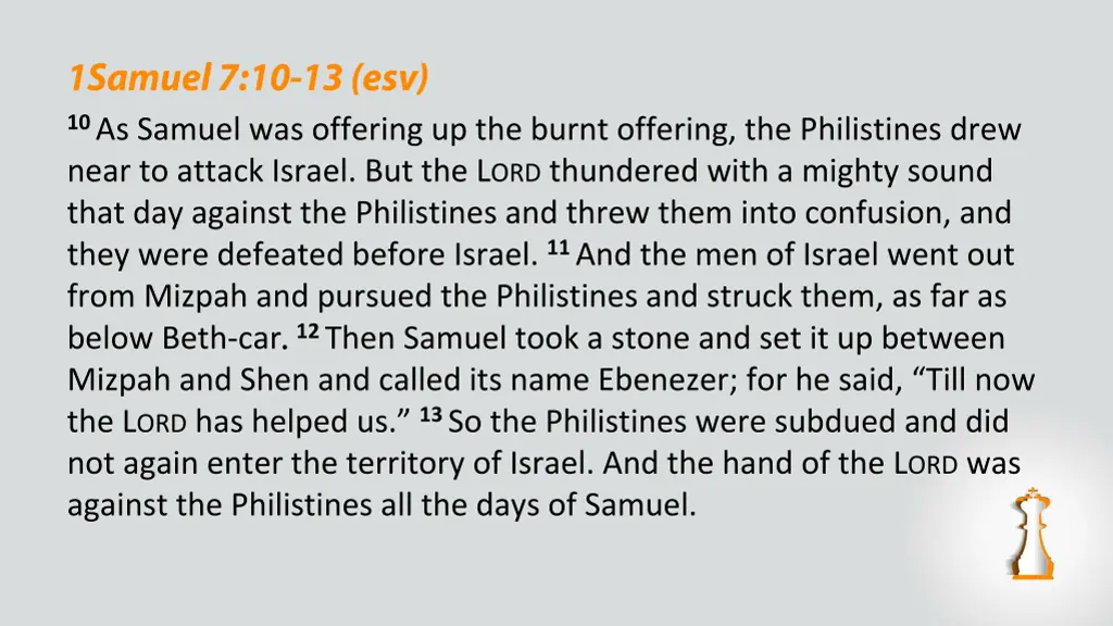 10 as samuel was offering up the burnt offering