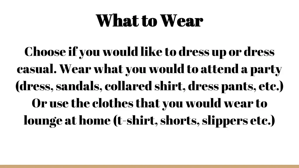 what to wear what to wear