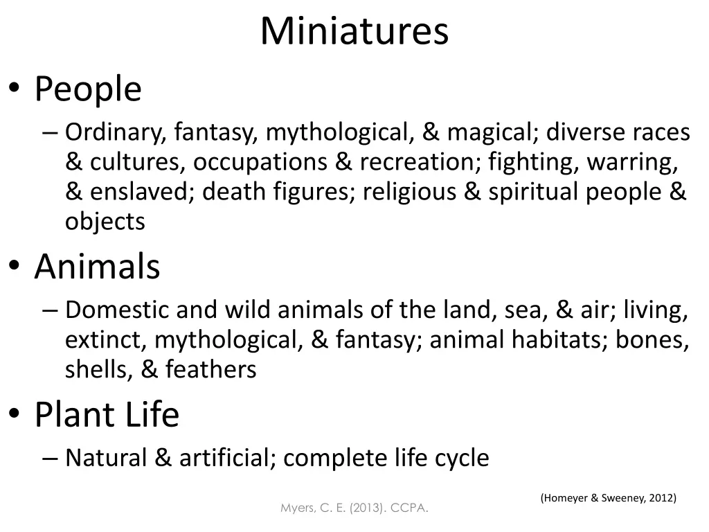 miniatures