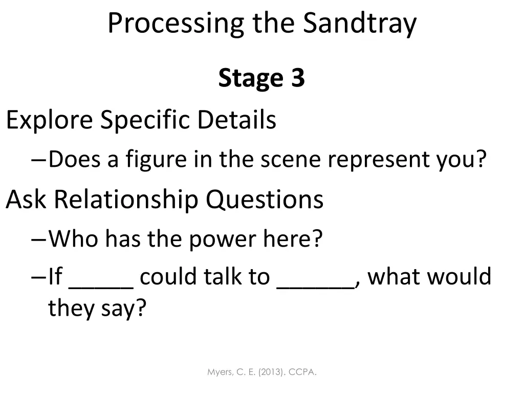 processing the sandtray 2