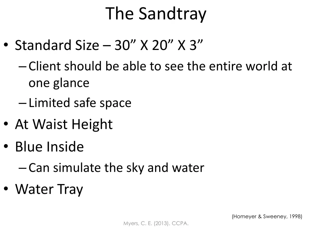 the sandtray