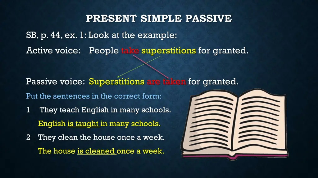 present simple passive