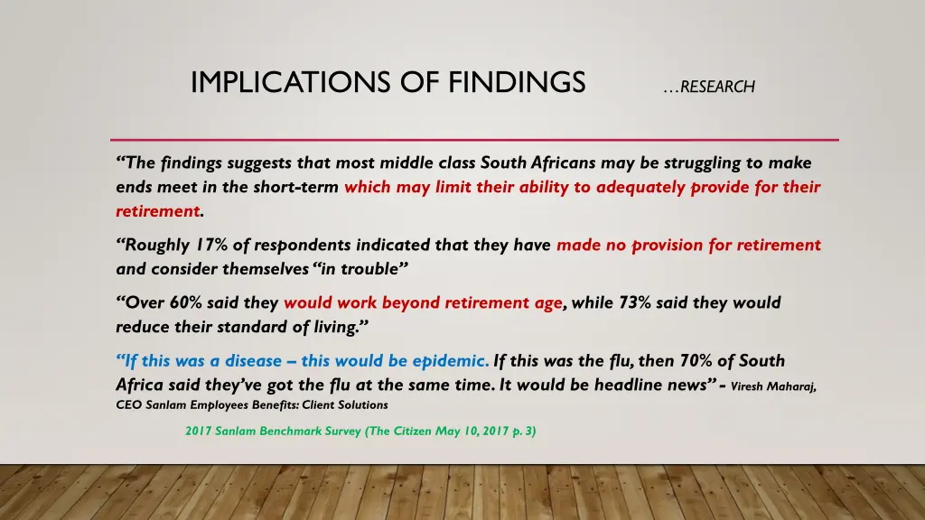 implications of findings research